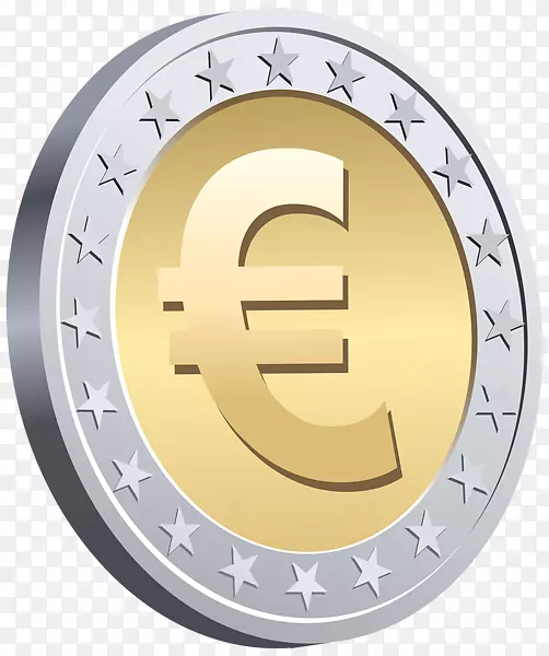 欧元剪贴画-硬币PNG图像