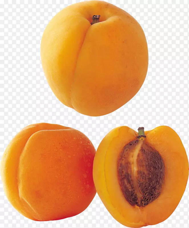桃子和奶油片桃子PNG图像