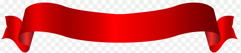 剪贴画-长红色旗帜PNG透明剪贴画图像