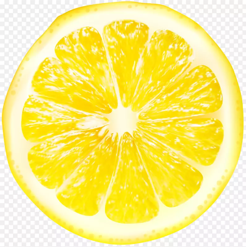 柠檬汁葡萄柚柑橘朱诺-柠檬片透明PNG剪贴画