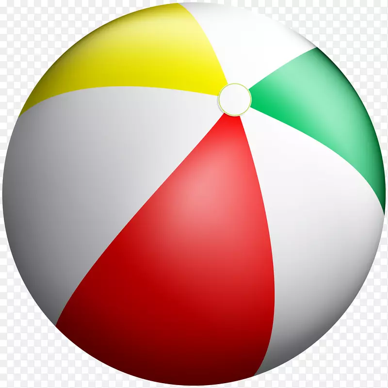 图像文件格式无损压缩-彩色沙滩球透明PNG剪辑艺术图像