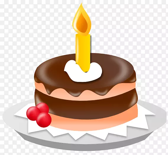 生日蛋糕纸杯蛋糕婚礼蛋糕剪贴画-巧克力蛋糕PNG