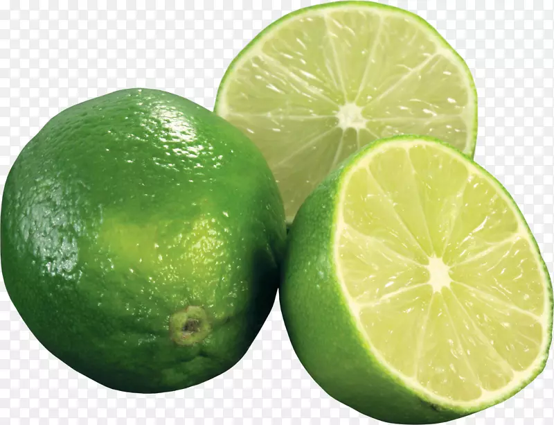 柠檬汁-绿色柠檬PNG形象