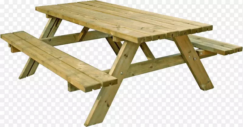 野餐桌长凳花园家具.餐桌PNG图像