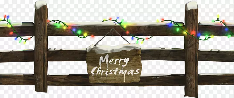 圣诞老人圣诞装饰栅栏圣诞灯-带灯笼的圣诞围栏
