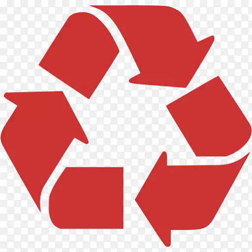 回收符号标志剪辑艺术-回收红色图标png