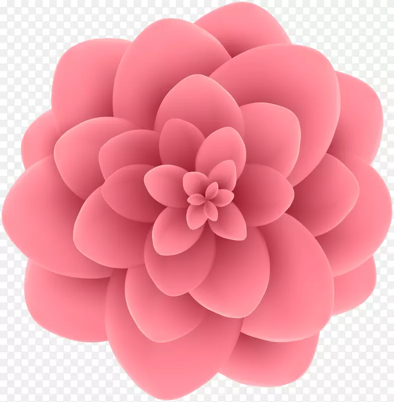 粉红花珠-装饰花透明剪贴画形象