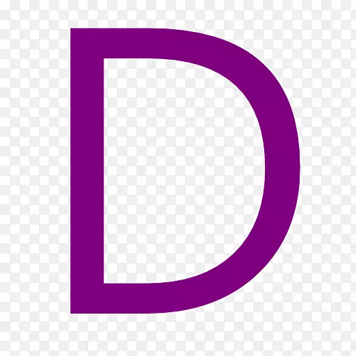 紫色区域图案-字母d png