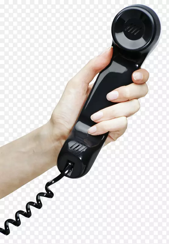 电话剪贴画-带有电话PNG剪贴画图像的手