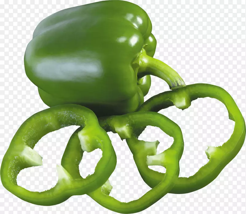 贝尔辣椒蔬菜-青椒PNG图像