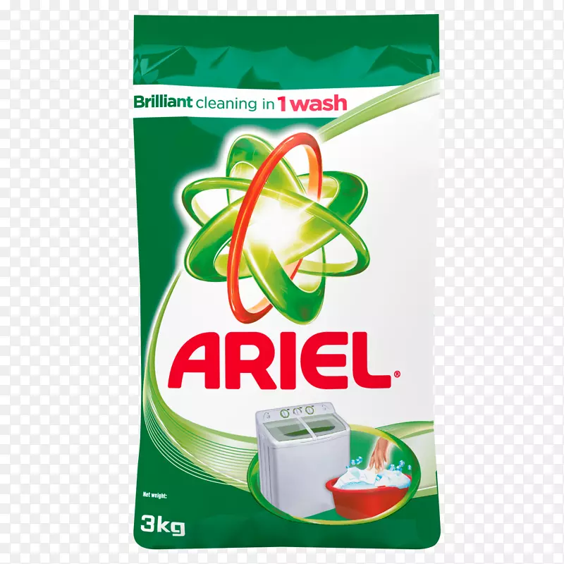 洗衣洗涤剂Ariel洗衣机-洗衣粉PNG
