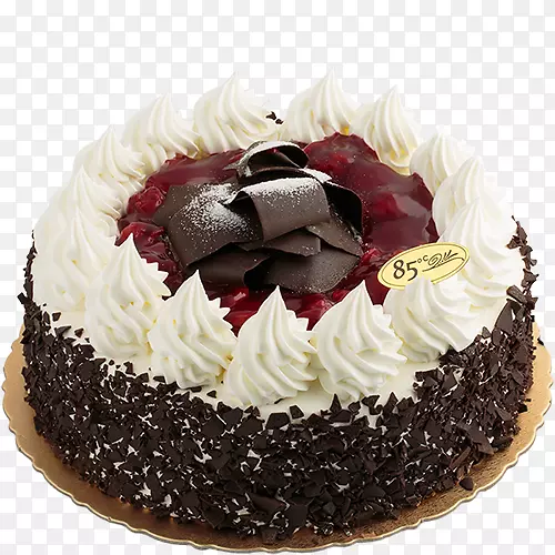 生日蛋糕黑森林巧克力蛋糕-蛋糕PNG形象