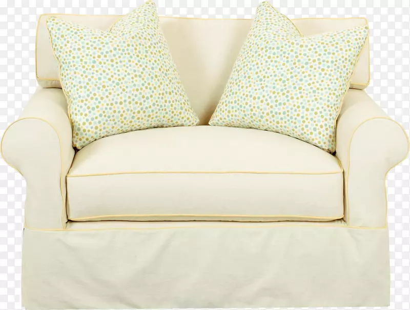 相思沙发垫椅家具-白色沙发PNG形象