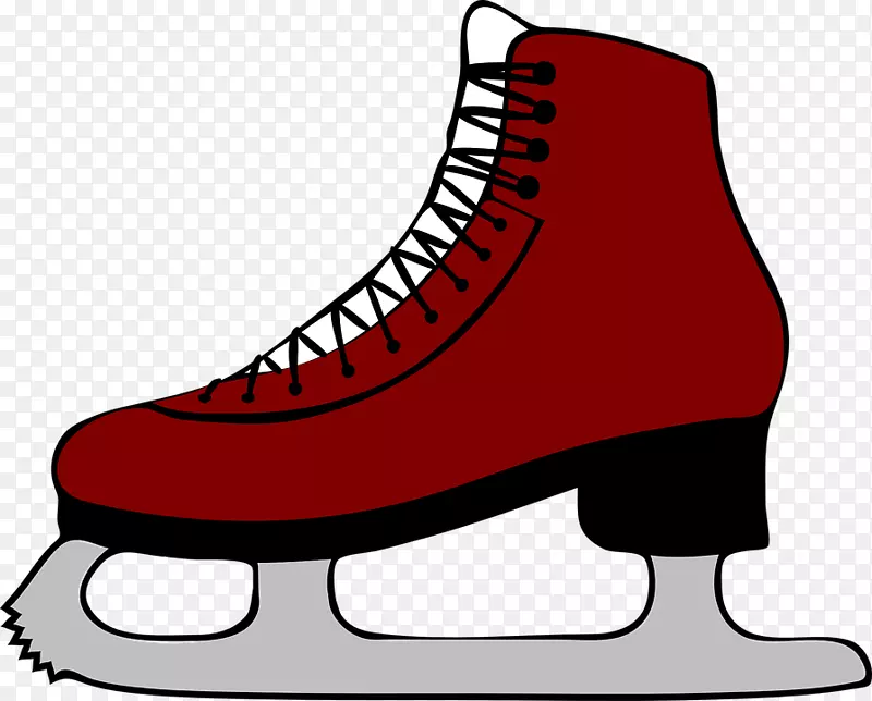 滑冰，花样滑冰，剪贴画-冰鞋