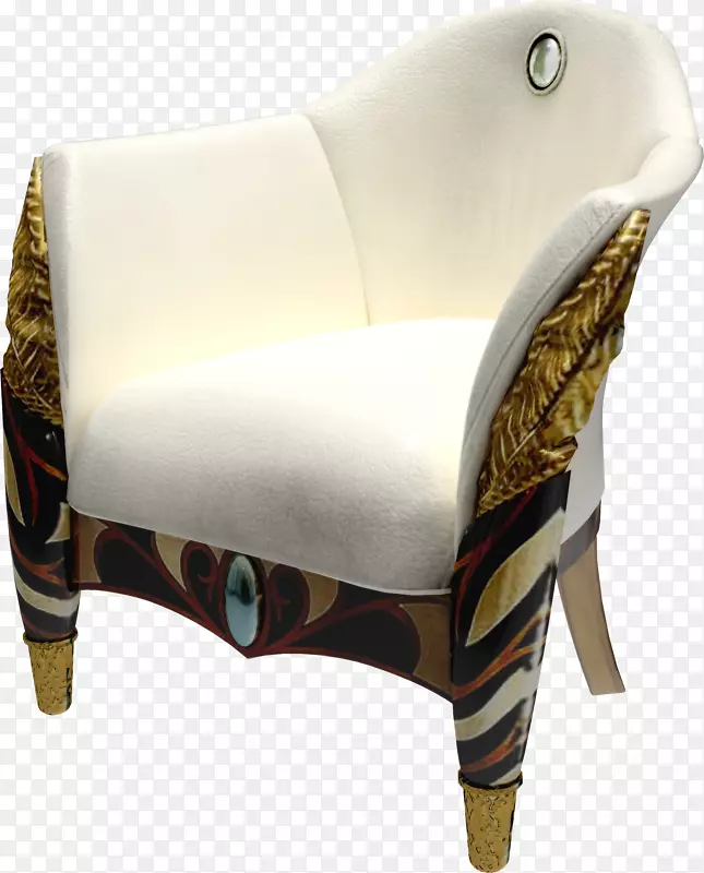 椅桌家具.白色扶手椅PNG图像