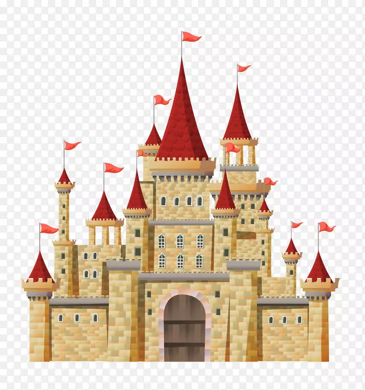 童话风格的中世纪城堡插画PNG图片素材下载_图片编号54225-PNG素材网