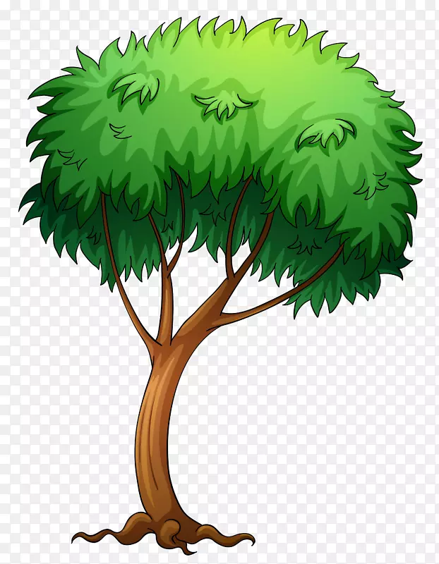 树木剪贴画-画的树PNG剪贴画