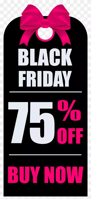 黑色星期五4k分辨率购物沃尔玛-黑色星期五75%折扣PNG剪贴画