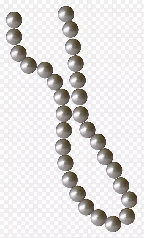 一串珠串扣艺术-珍珠PNG