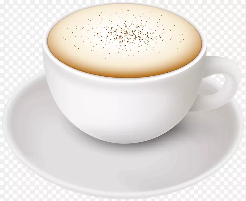 多比奥卡布奇诺拿铁咖啡透明PNG剪辑艺术图像