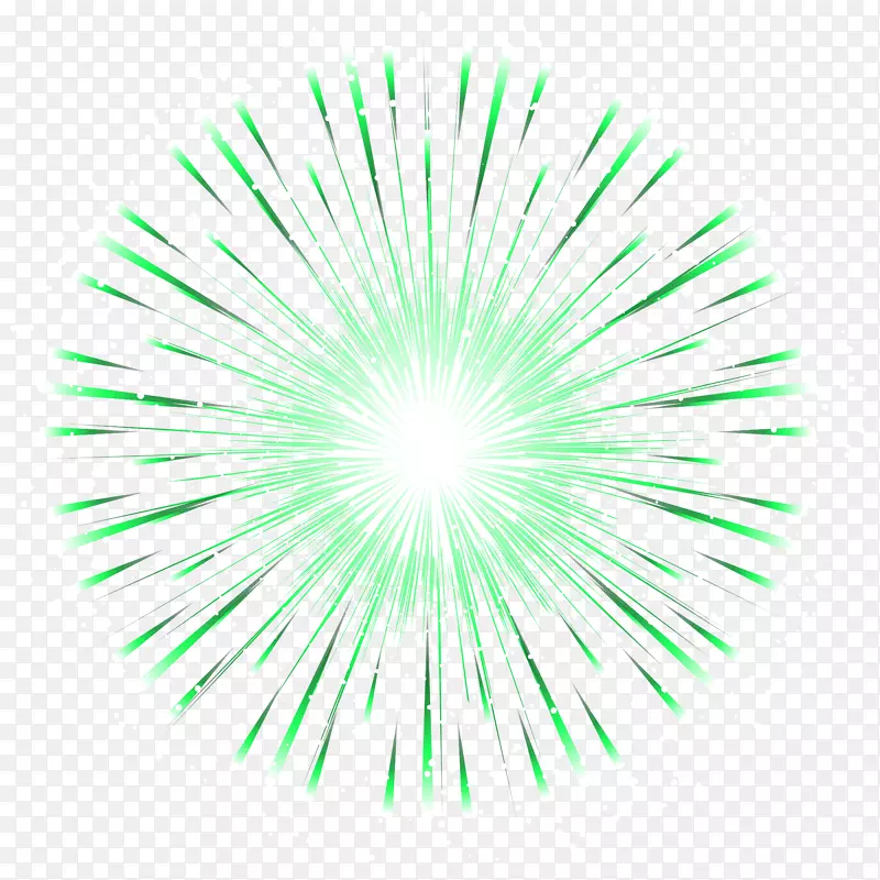 明亮天空字体-绿色烟火透明PNG剪贴画图像