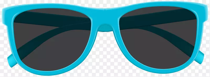 护目镜太阳镜蓝色-蓝色太阳镜Png剪辑艺术图像