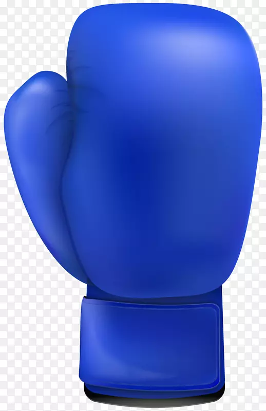 拳击手套夹艺术-蓝色拳击手套PNG剪贴画