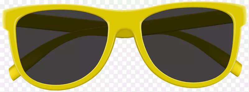 太阳镜护目镜品牌-黄色太阳镜Png剪贴画图像