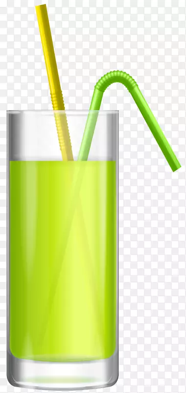 绿果汁PNG剪贴画形象