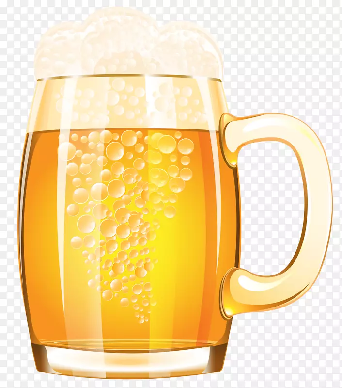 啤酒玻璃器皿啤酒节杯剪贴画啤酒PNG剪贴画