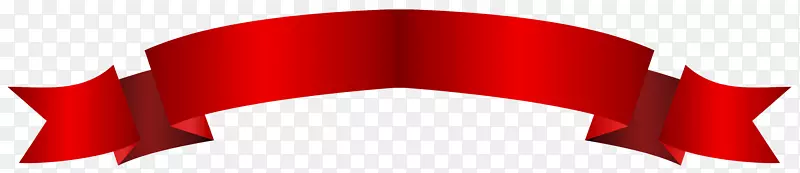 网上横幅彩带-红色横幅长PNG透明剪贴画图像