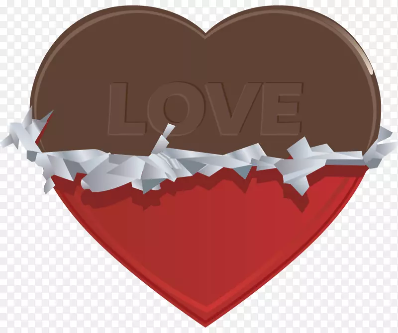 爱心浪漫壁纸-巧克力心PNG剪贴画