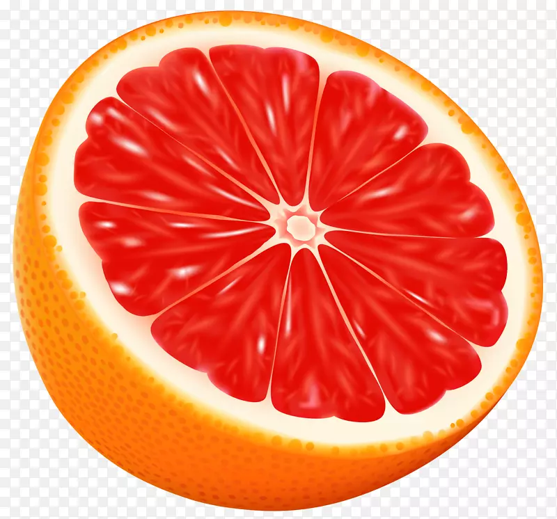 橙色剪贴画-半红色橙色PNG剪贴画