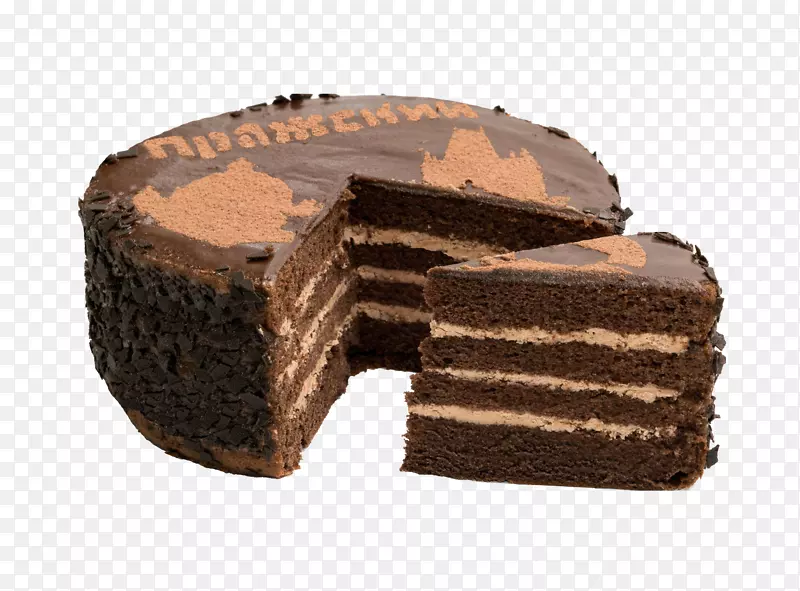 无粉巧克力蛋糕包装袋-巧克力蛋糕PNG