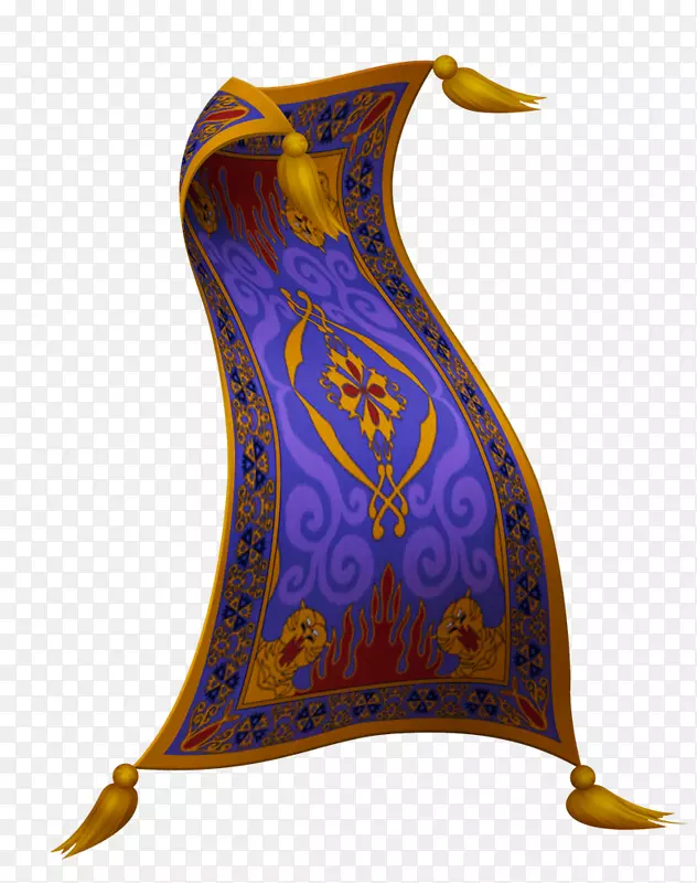 阿拉丁公主茉莉花飞毯魔毯精灵-魔毯PNG剪贴画