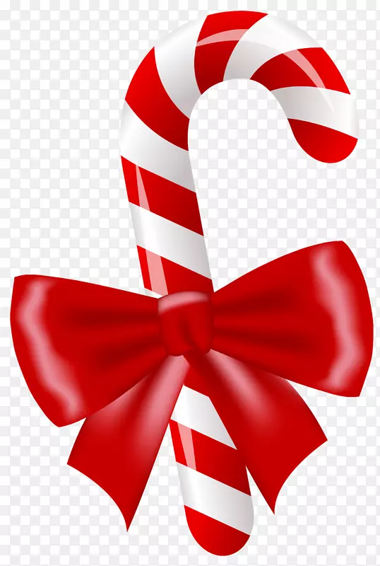 糖果手杖红色字体-圣诞糖果PNG