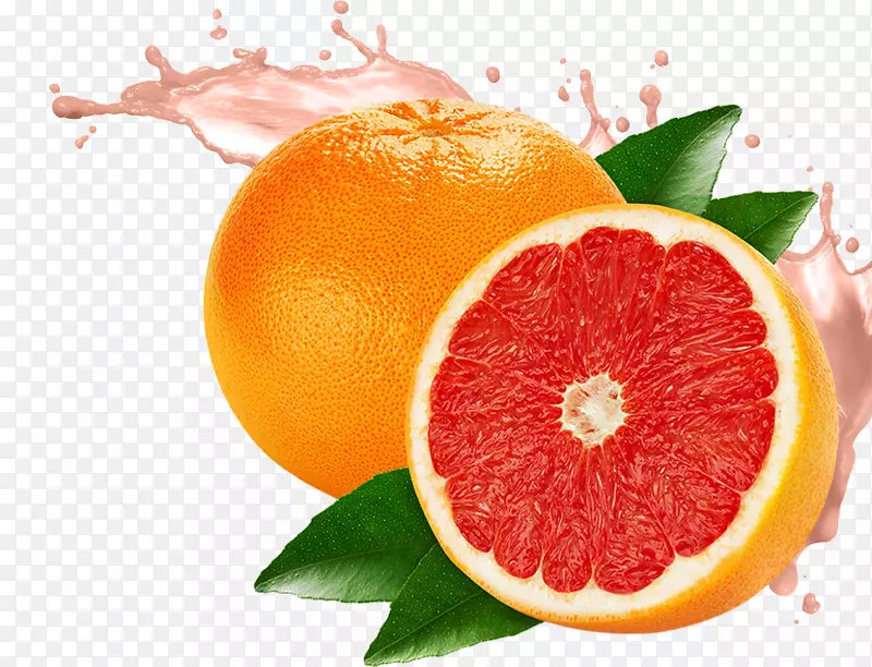 柚子汁柚子柠檬葡萄柚PNG