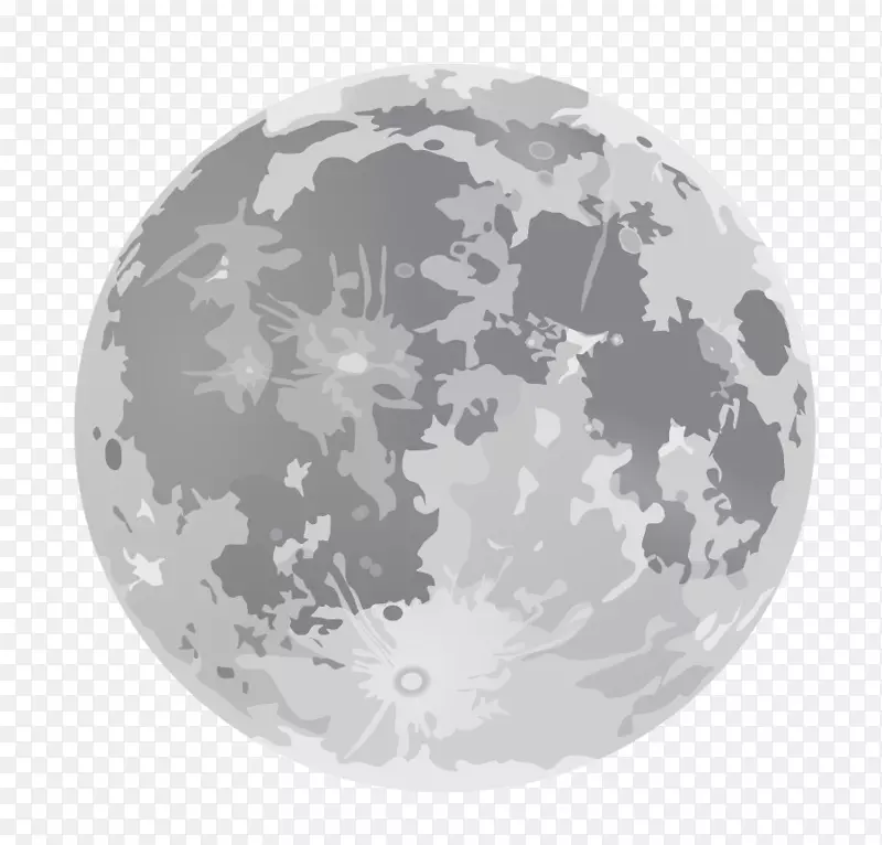 月圆剪贴画-月亮PNG