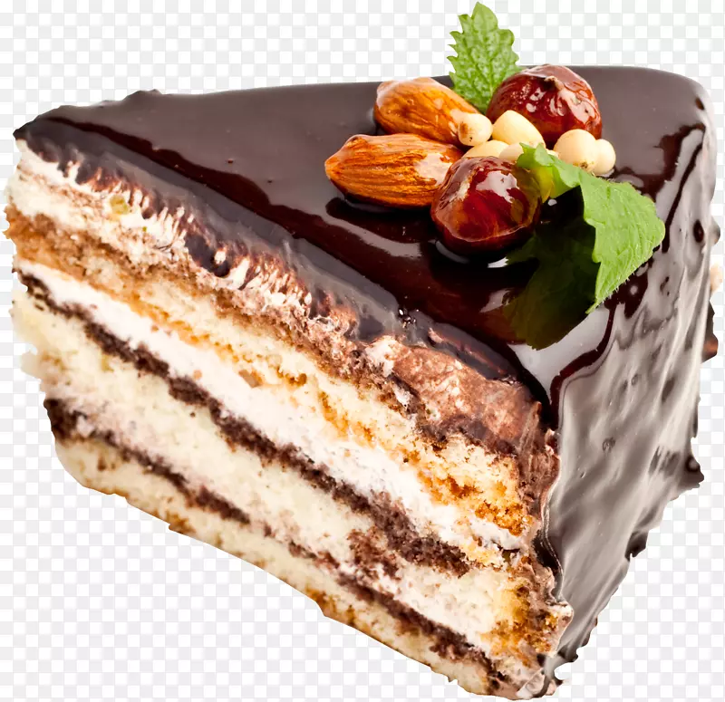托尔特甜点奶油生日蛋糕-蛋糕PNG图片