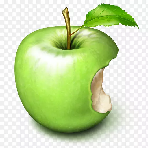苹果图标图像格式图标-被咬的苹果png