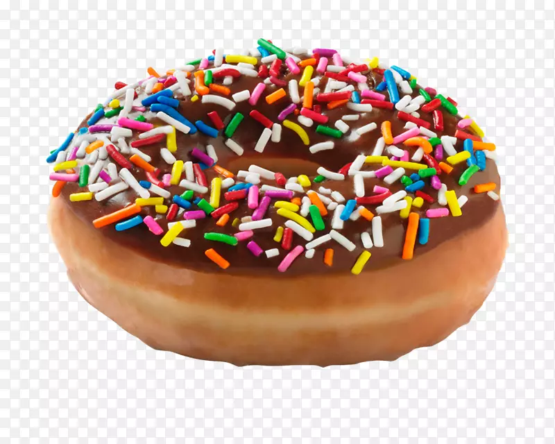 甜甜圈糖霜巧克力Krispy Kreme-甜甜圈PNG