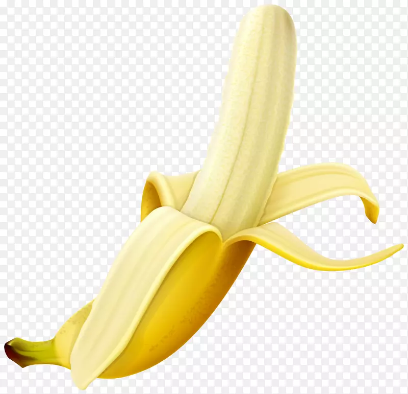 香蕉皮剪贴画-去皮香蕉PNG剪贴画
