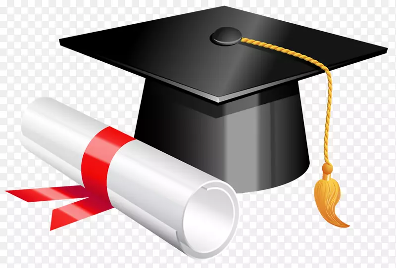 毕业典礼下载学校剪贴画-毕业帽及毕业文凭附图