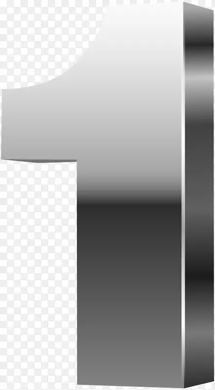 黑白图案-第一个3D银制PNG剪贴画图像