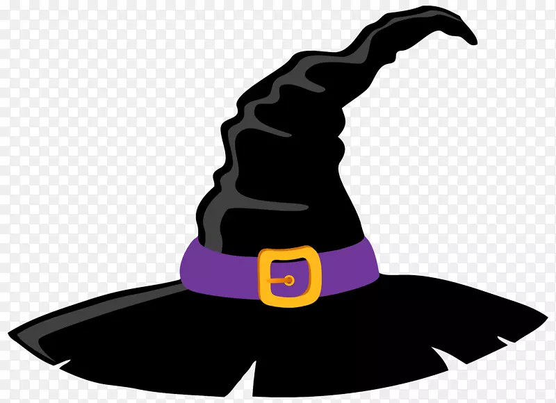 帽子紫色剪影剪贴画-女巫帽和紫色PNG剪贴画