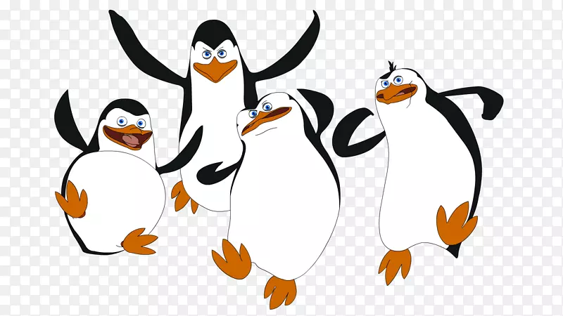马尔曼企鹅马达加斯加剪贴画-马达加斯加企鹅PNG