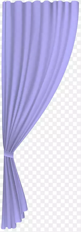 窗帘剪贴画.紫色窗帘透明剪贴画