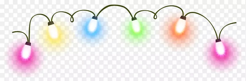 圣诞灯光动画剪辑艺术-透明圣诞灯PNG剪贴画