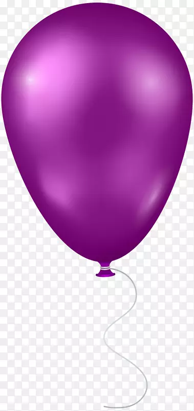 气球心-紫色气球透明PNG剪辑艺术图像