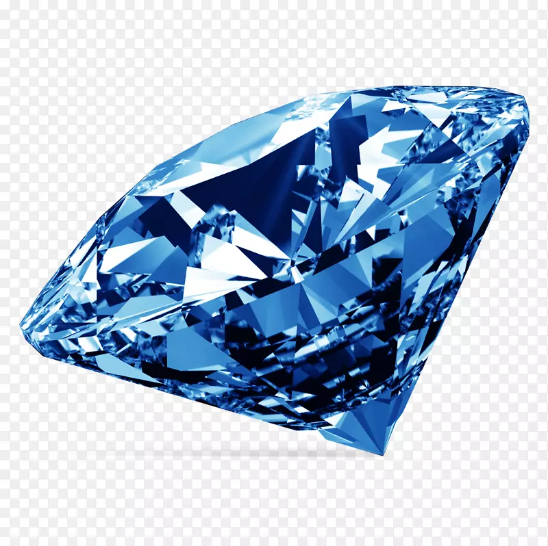 蓝色钻石颜色-蓝色钻石PNG图像